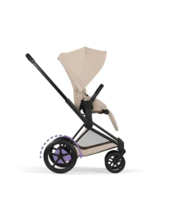 Cybex e-Priam Ultimate Pushchair Bundle with Cybex Cloud T i-Size Rotating Baby Car Seat & Base - Sepia Black