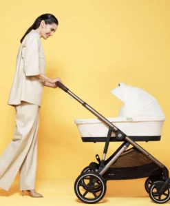 Cybex Gazelle S Pushchair Bundle with Cybex Aton B2 i-Size Car Seat & Base (7 Pieces) - Almond Beige