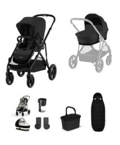 Cybex Gazelle S Pushchair Bundle (5 Pieces) – Black