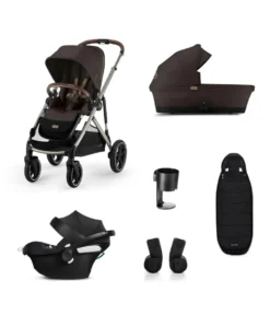 Cybex Gazelle S Pushchair Bundle with Cybex Aton B2 i-Size Car Seat & Base (6 Pieces) – Chocolate Brown