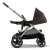 Cybex Gazelle S Pushchair Bundle With Cybex Cloud T i-Size + Baby Car Seat & Base (7 Pieces) - Chocolate Brown