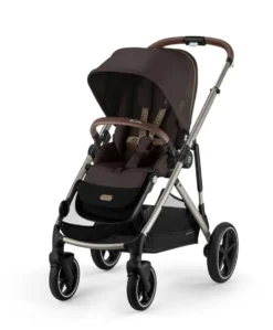 Cybex Gazelle S Pushchair Bundle With Cybex Cloud T i-Size + Baby Car Seat & Base (7 Pieces) - Chocolate Brown