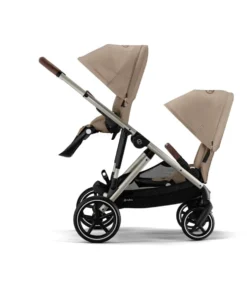 Cybex Gazelle S Twin Pushchair Bundle (12 Pieces) - Almond Beige