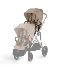 Cybex Gazelle S Twin Pushchair Bundle (12 Pieces) - Almond Beige