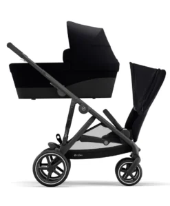 Cybex Gazelle S Twin Pushchair Bundle (12 Pieces) - Moon Black