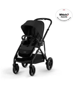 Cybex Gazelle S Twin Pushchair Bundle (12 Pieces) - Moon Black