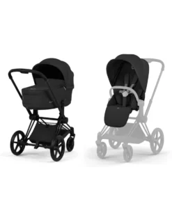 Cybex Priam Pushchair Bundle with Cybex Cloud T i-Size & Sirona T i-Size Car Seat - Sepia Black