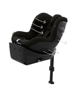 Cybex Sirona Gi i-Size 360 Car Seat with Isofix Base – Magic Black