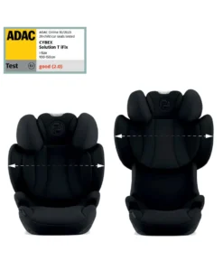Cybex Solution T i-Fix High-back Booster Car Seat in Moon Black