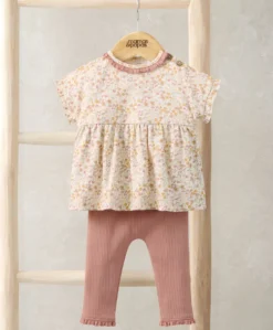 Ditsy T-Shirt & Leggings Outfit Set