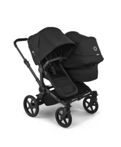 Donkey 6 Twin Essential Bundle With Cybex Cloud T+ i-Size Rotating Baby Car Seat (11 Pieces) - Heritage Black