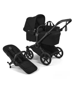 Donkey 6 Twin Essential Bundle With Cybex Cloud T+ i-Size Rotating Baby Car Seat (11 Pieces) - Heritage Black