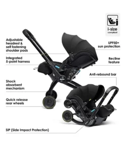 Doona X Car Seat with Stroller & Base - Nitro Black