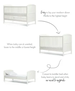Dover Cotbed - White