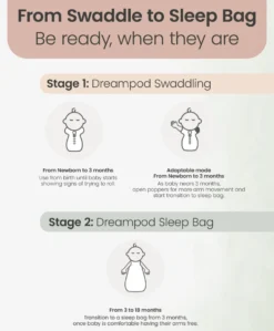 Dreampod Swaddle (1.0 Tog) - Oatmeal