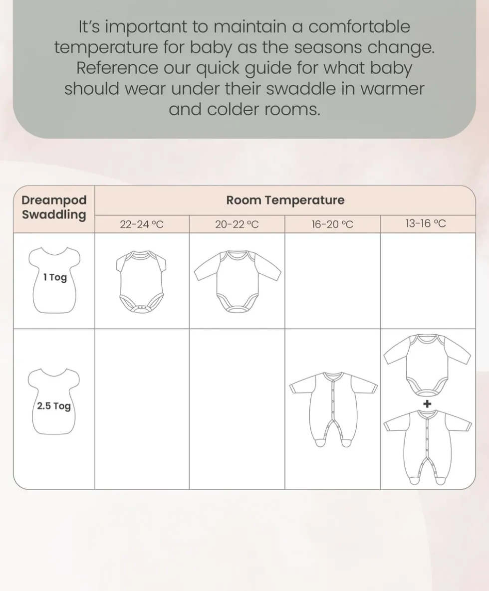 Dreampod Swaddle (1.0 Tog) - Oatmeal