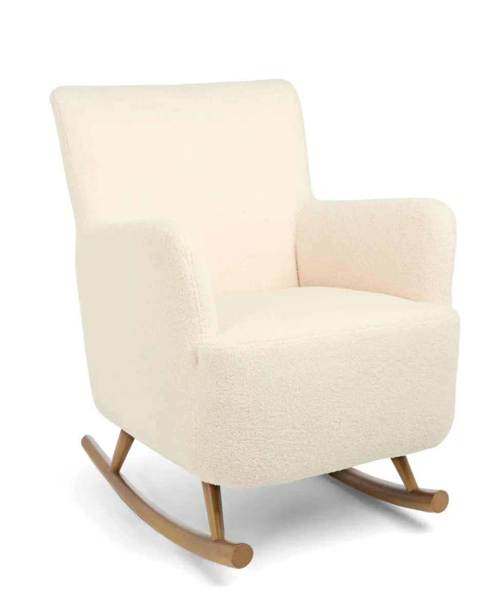 Elwood Nursing Chair - Off White Boucle