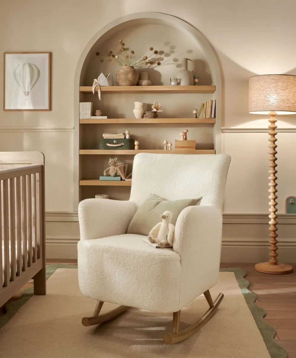 Elwood Nursing Chair - Off White Boucle