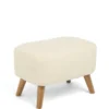 Elwood Nursing Chair & Stool - Off White Boucle