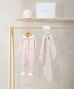 Embroidered All In One, Hat & Blanket Gift Set