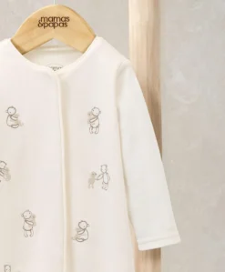 Embroidered Bear Romper