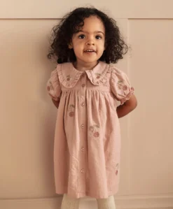 Embroidered Cherry Dress