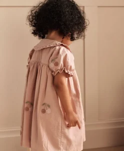 Embroidered Cherry Dress