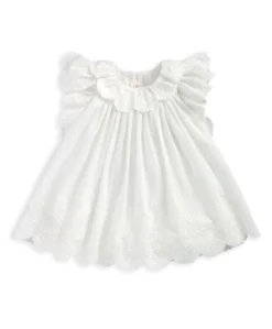 Embroidered Frill Bodysuit Dress
