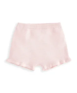 Embroidered Knit Top & Shorts Set (2 Pieces) - Pink