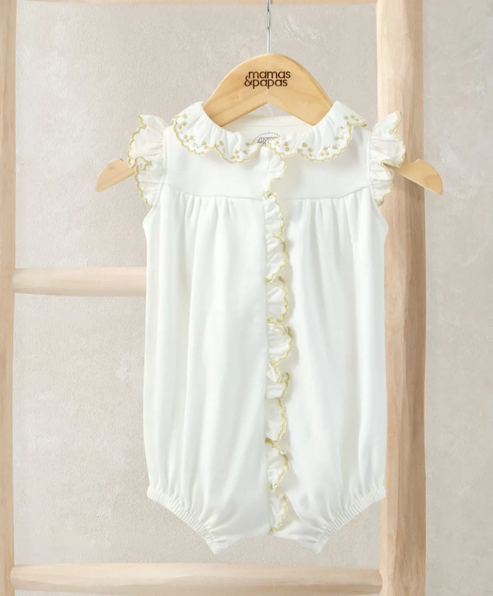 Embroidered Romper