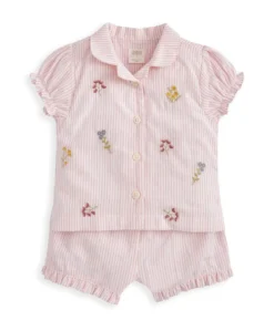 Embroidered Woven Pyjamas