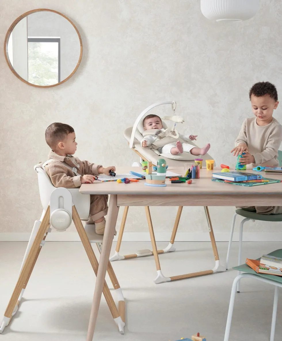 Eno Highchair, Bouncer & Cushion Complete Bundle - Cashmere
