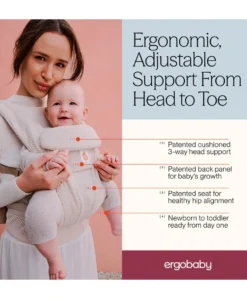 Ergobaby Omni Deluxe Mesh Baby Carrier - Natural Beige