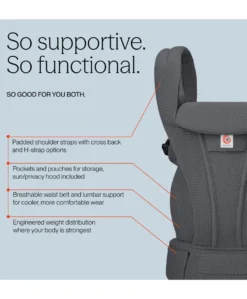 Ergobaby Omni Deluxe Mesh Baby Carrier- Graphite Grey