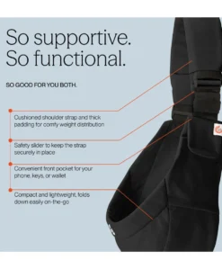 Ergobaby Upsie Sling Carrier- Onyx Black