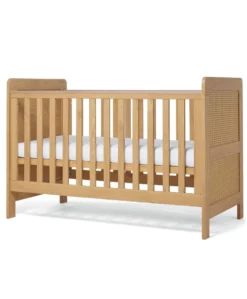 Esna Cotbed & Essential Airflow Pocket Spring Cotbed Mattress Bundle - Rattan