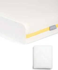 Essential Airflow Fibre Cotbed Mattress & Anti-Allergy Quilted Mattress Protector Bundle