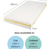 Essential Airflow Fibre Petite Cot Mattress
