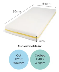 Essential Airflow Fibre Petite Cot Mattress
