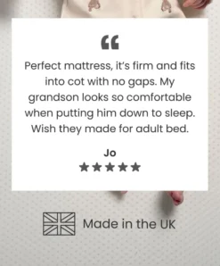 Essential Airflow Fibre Small Cotbed and Cot Mattress