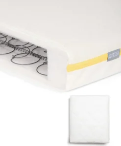 Essential Airflow Spring Cotbed Mattress & Anti-Allergy Quilted Mattress Protector Bundle