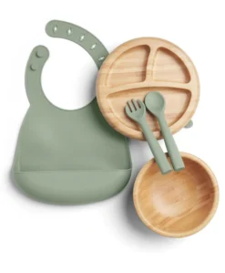 First Mealtime Bamboo Set - Kiwi