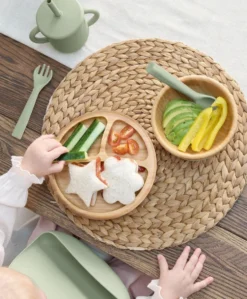 First Mealtime Bamboo Set - Kiwi