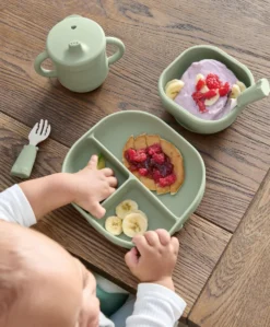 First Mealtime Silicone Set - Kiwi