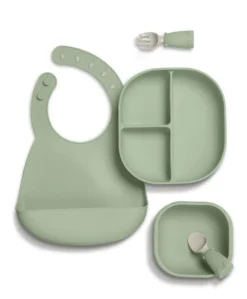 First Mealtime Silicone Set - Kiwi