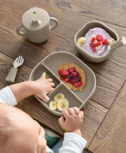 First Mealtime Silicone Set – Truffle