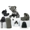 Flip XT³ Pushchair Bundle with Cybex Cloud T Car Seat (8 Pieces) - Harbour Grey