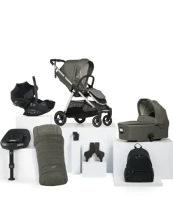 Flip XT³ Pushchair Bundle with Maxi-Cosi Pebble 360 Pro² Car Seat (8 Pieces) - Harbour Grey