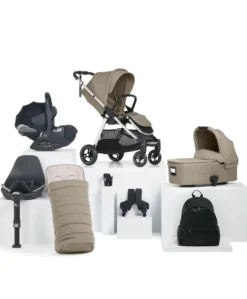 Flip XT³ Pushchair Complete Bundle with Cybex Cloud T Car Seat & Base (8 Pieces) – Sage Grey