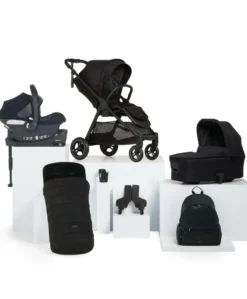 Flip XT³ Pushchair Complete Bundle with Cybex Aton B2 i-Size Car Seat & Base (7 Pieces) - Ink